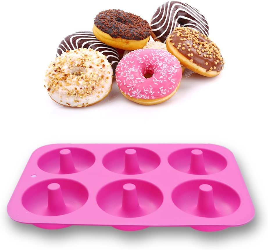 Silikonová forma na donuty - růžová