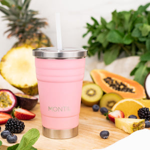 Montii Mini Smoothie cup - termoizolačný smoothie pohár Mini Jahoda 275 ml