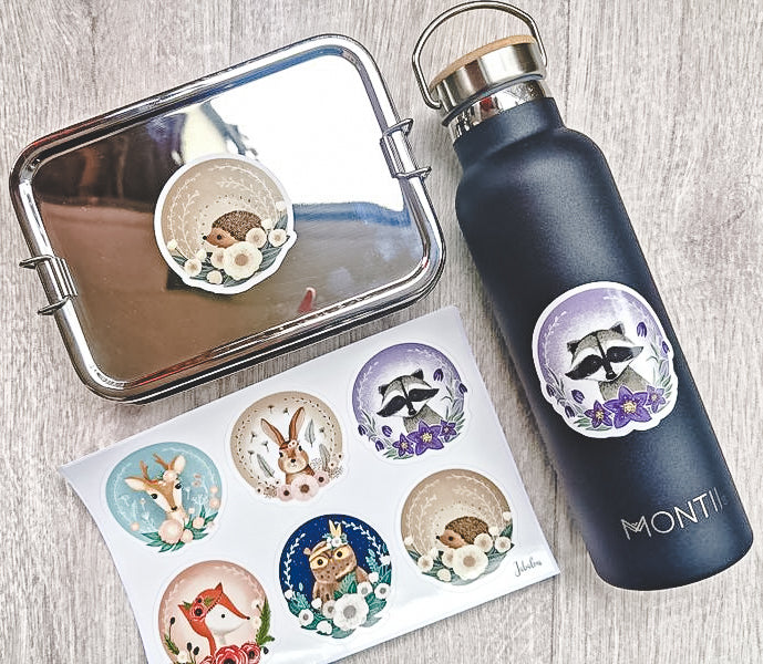 Voděodolné nálepky "Boho" zvířátka