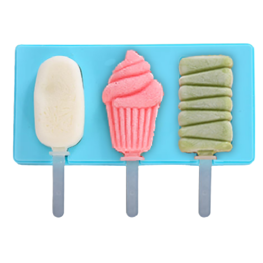 Silikonová forma na nanuky - modrá klasika