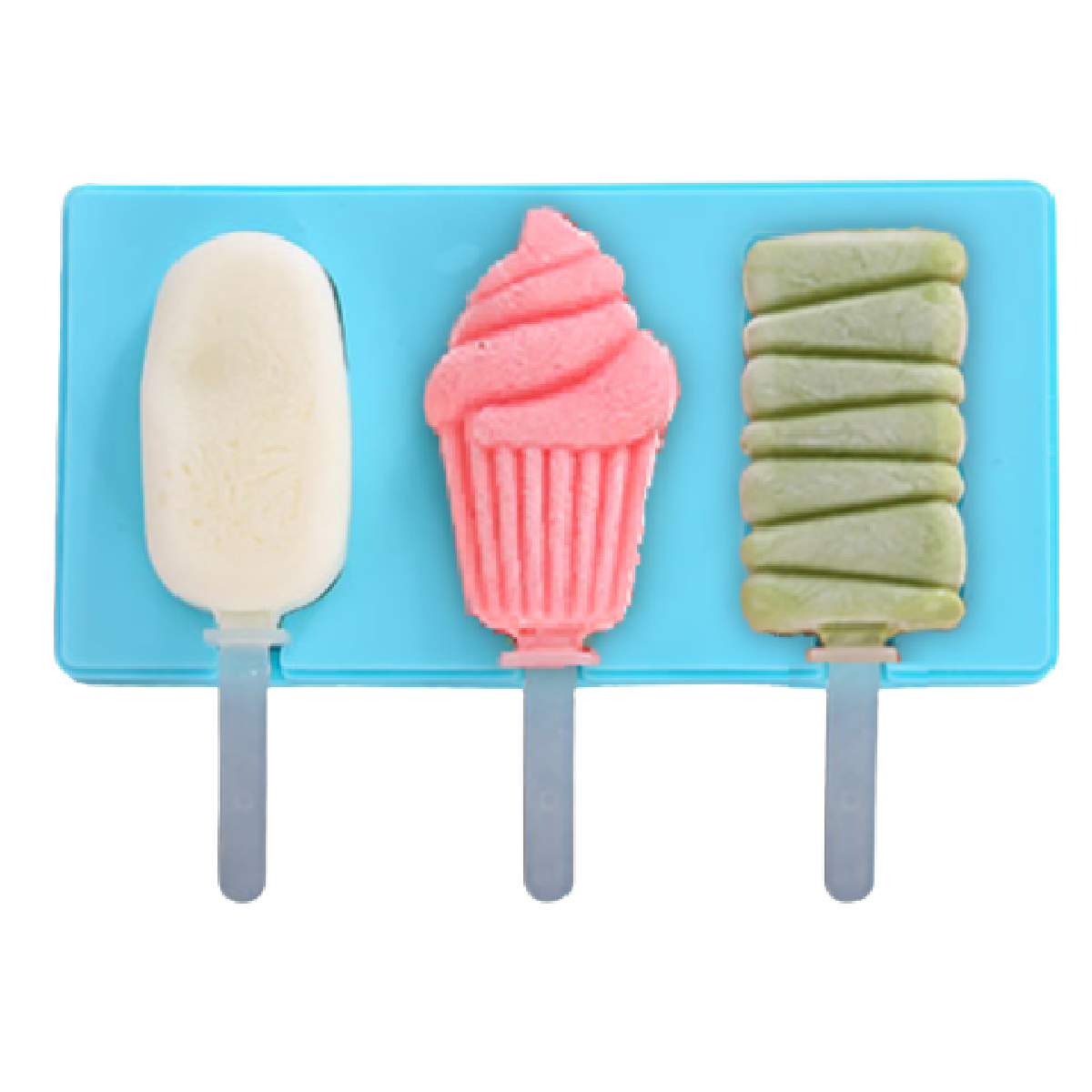 Silikonová forma na nanuky - modrá klasika