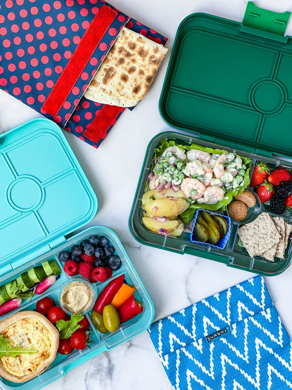 Yumbox Tapas XL 5 oddělení modrý Antibes