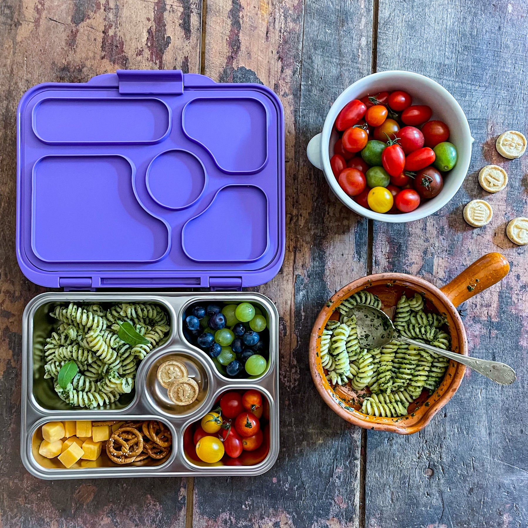 Yumbox Presto nerez 5 oddělení levandulové Rémy