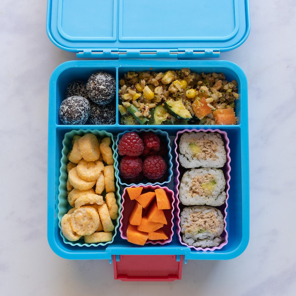 Sada 2 silikonových formiček světle modrá Little Lunch Box Co