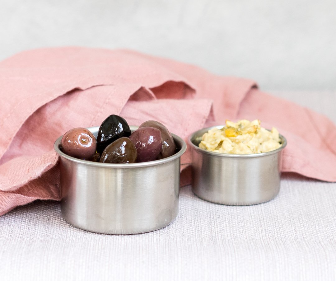 Sada 2 nerezových nádobek na omáčky - les