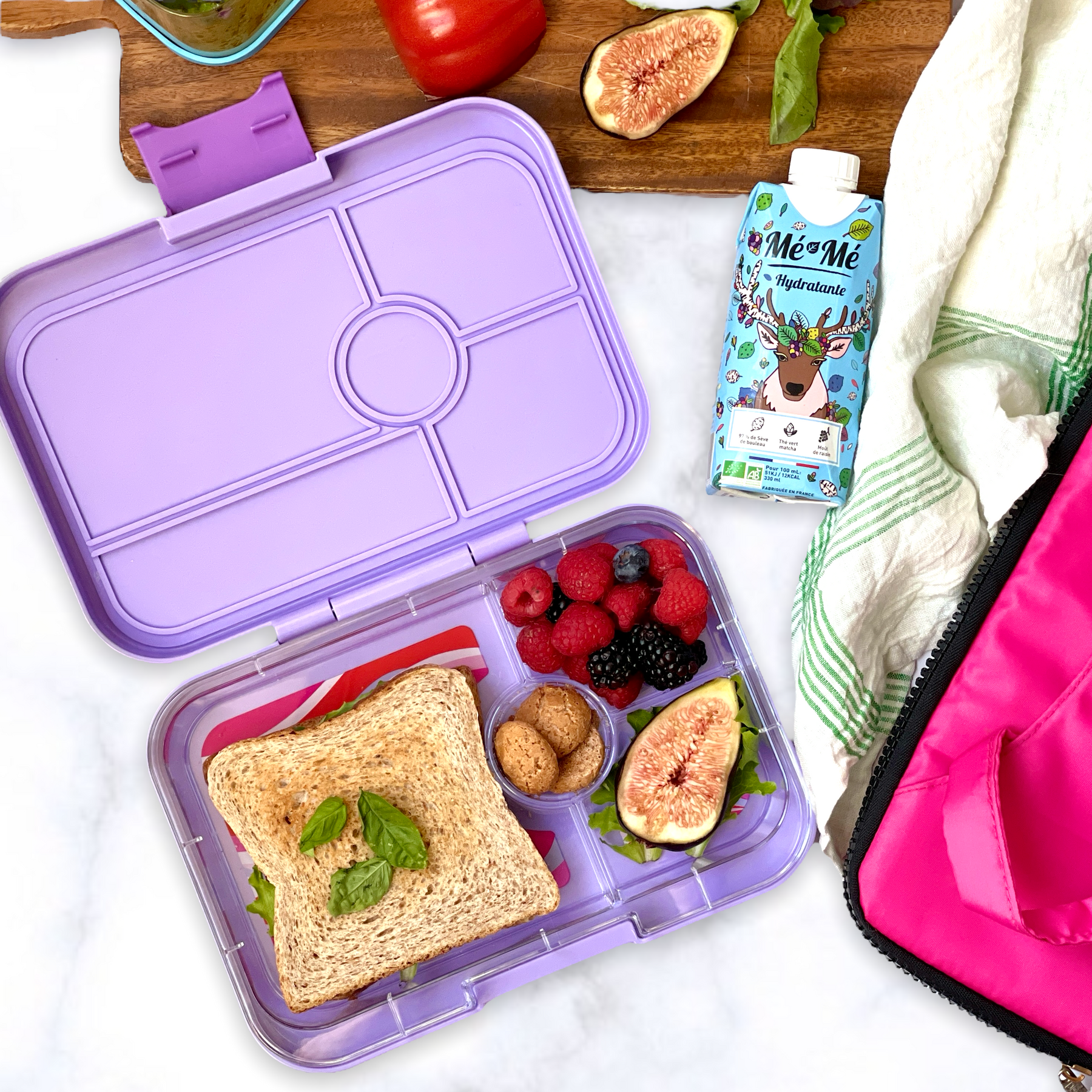 Yumbox XL Tapas 4 oddělení fialová Ibiza