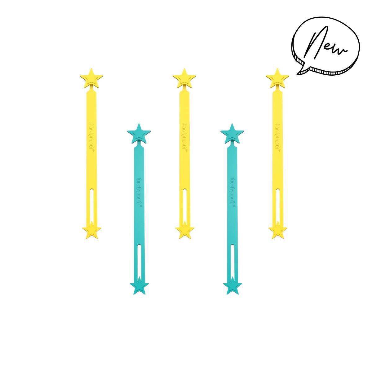 Sada silikonových gumiček na wrapy žlutá