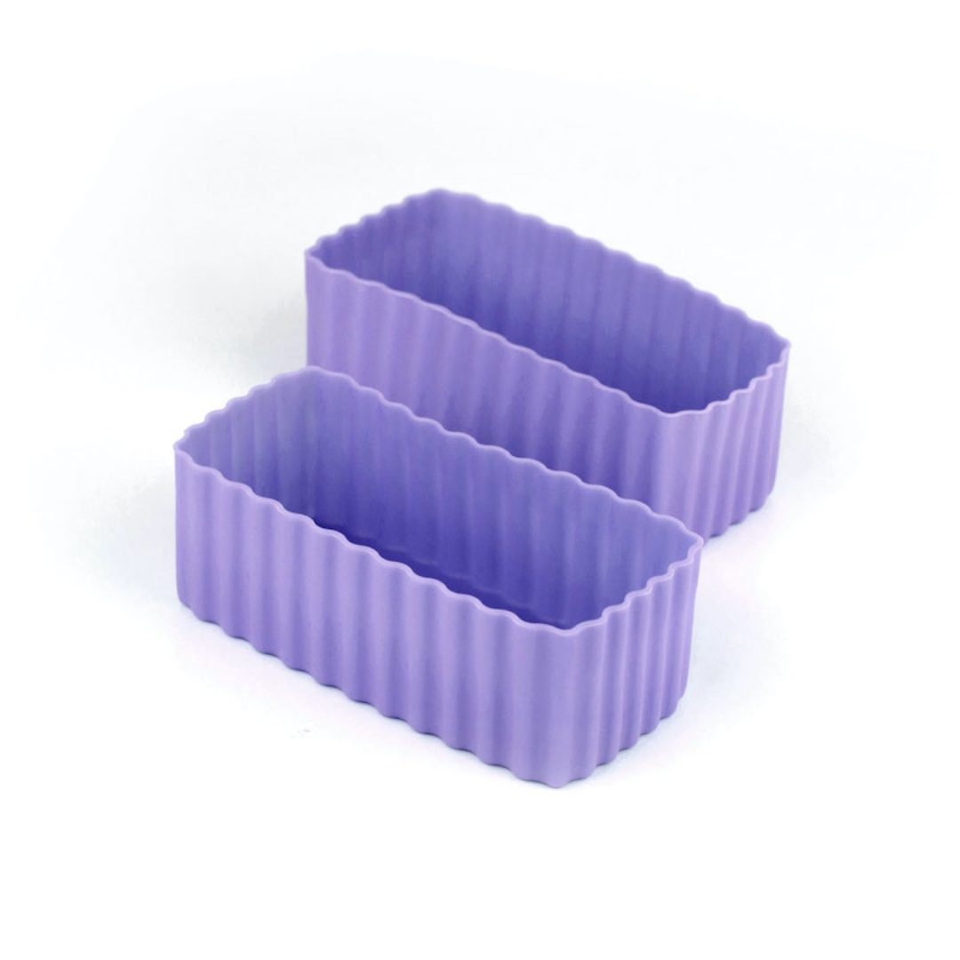 Sada 2 silikonových formiček zelená Little Lunch Box Co