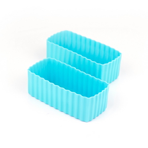 Sada 2 silikonových formiček světle modrá Little Lunch Box Co