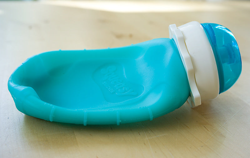 Squeasy Snacker Mini - silikonová kapsička 100ml tyrkysová