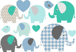 Načíst obrázek do prohlížeče Galerie, Voděodolné nálepky Modré slony
