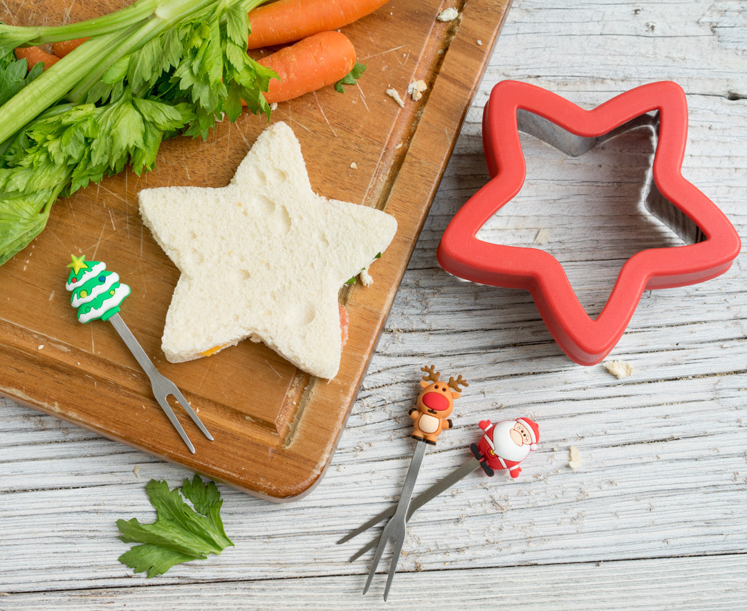 Set 3 vánočních nerezových napichovátek (dlouhé)