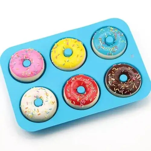 Silikonová forma na donuty - modrá