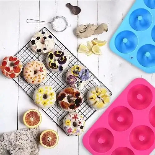 Silikonová forma na donuty - modrá