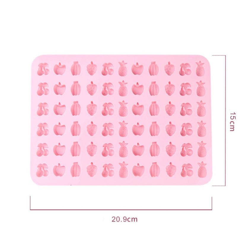 Silikonová forma na gumové bonbóny s pipetou - ovoce