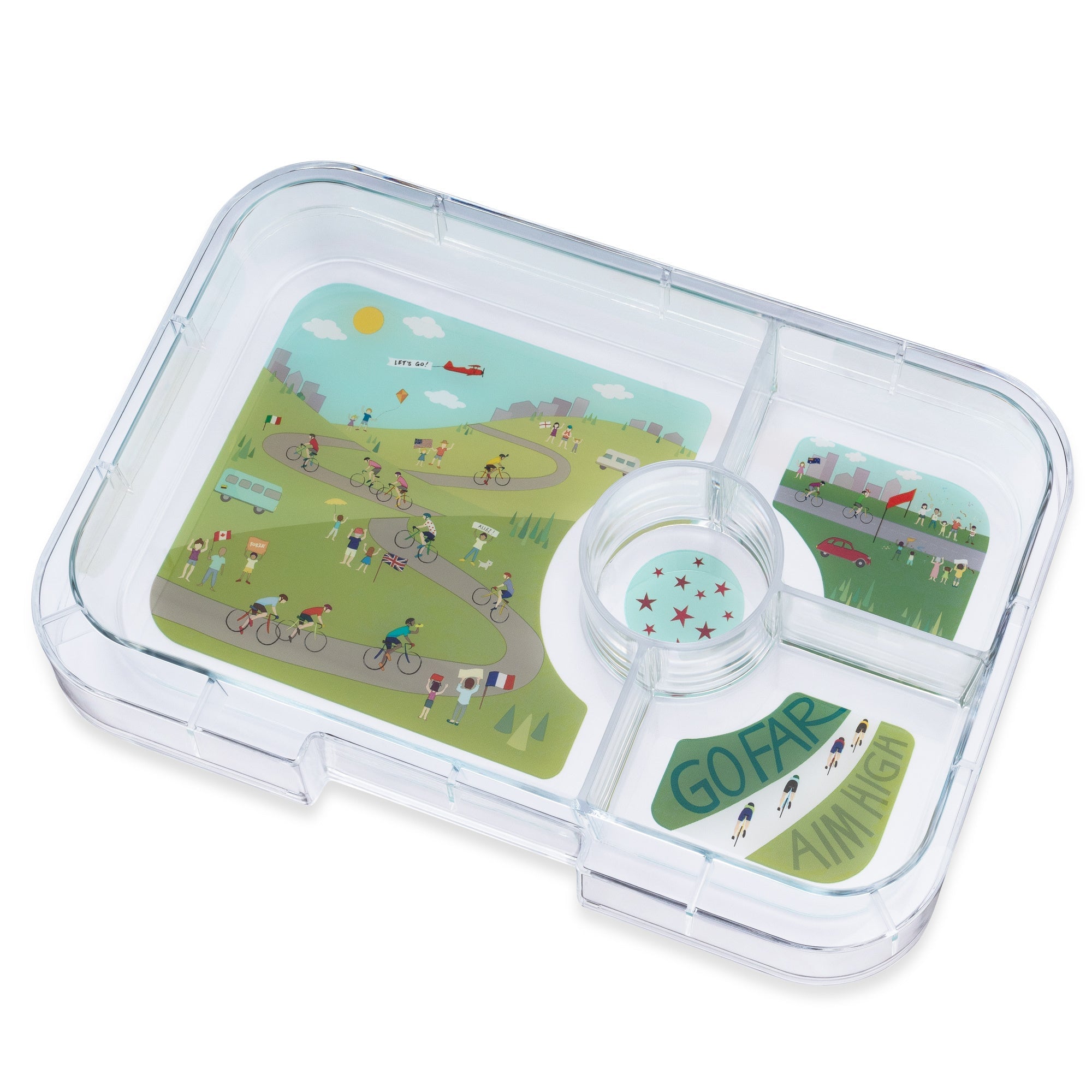 Extra tácek k Yumbox Tapas XL - louka 4 oddělení