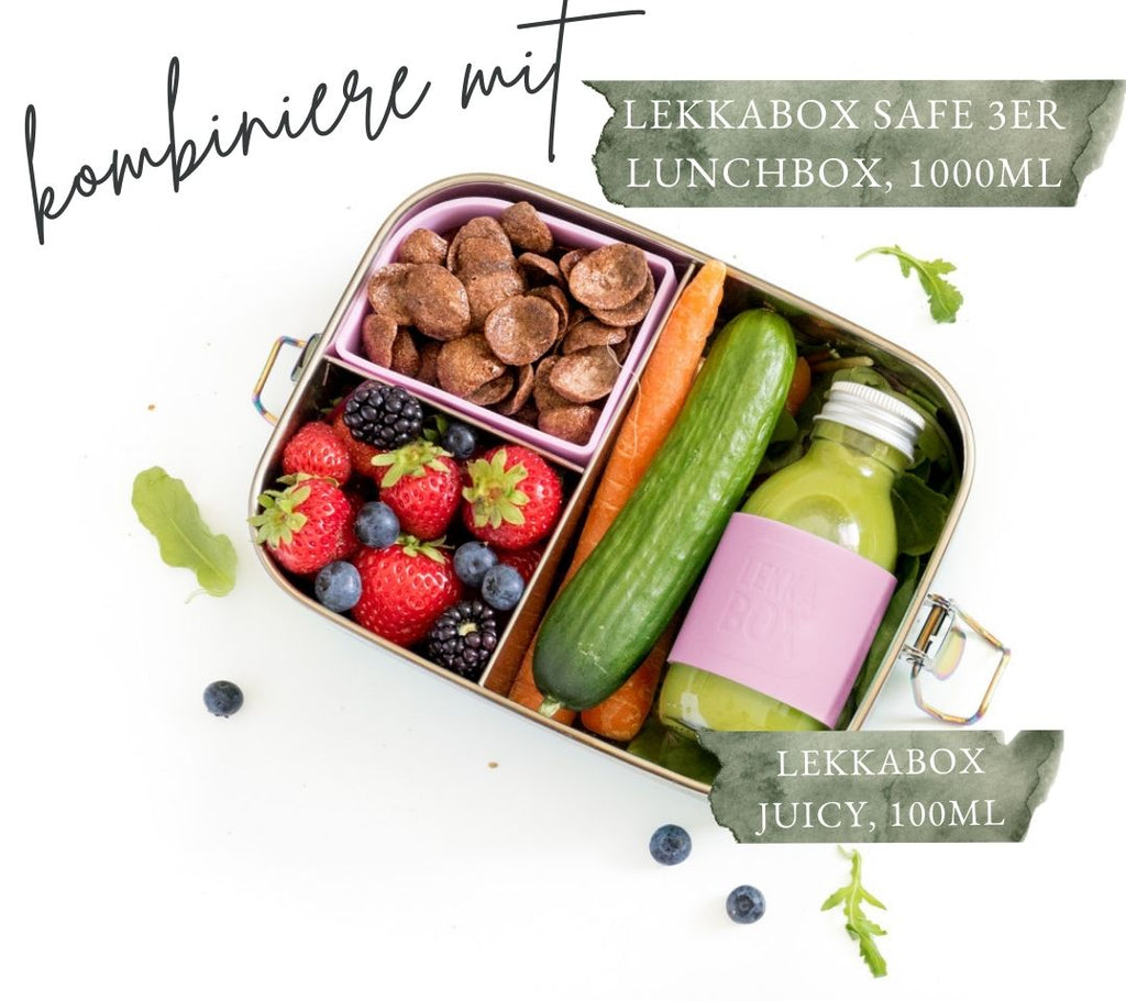 Lekkabox Juicy Mini lahvička smoothie/džus 100ml Růže