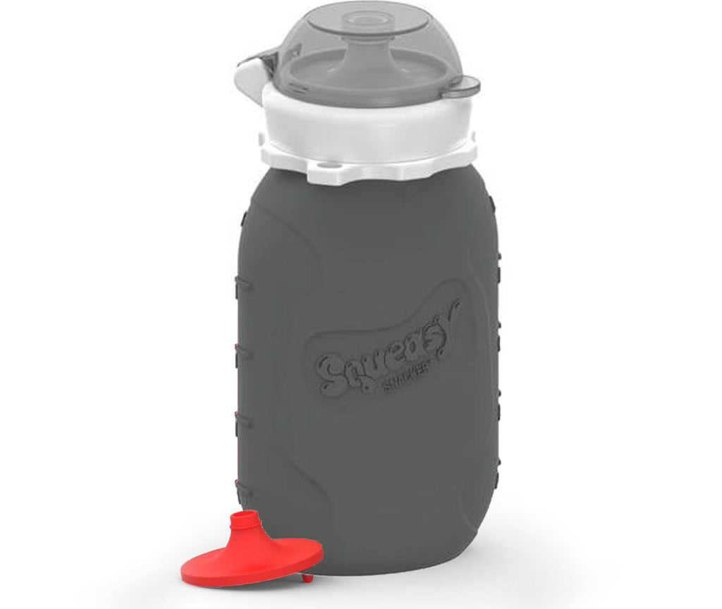 Snacker Mini - silikonová kapsička 180ml šedá