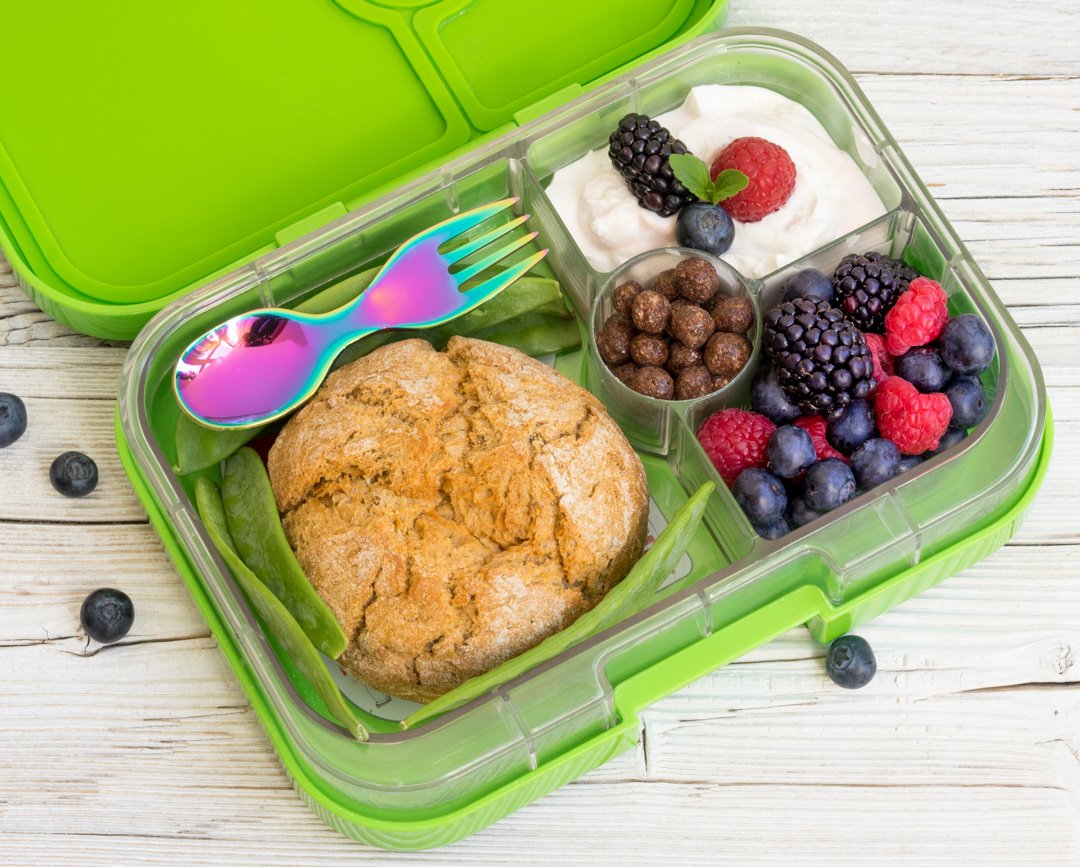 Mini nerezová vidličko-lžička duhová