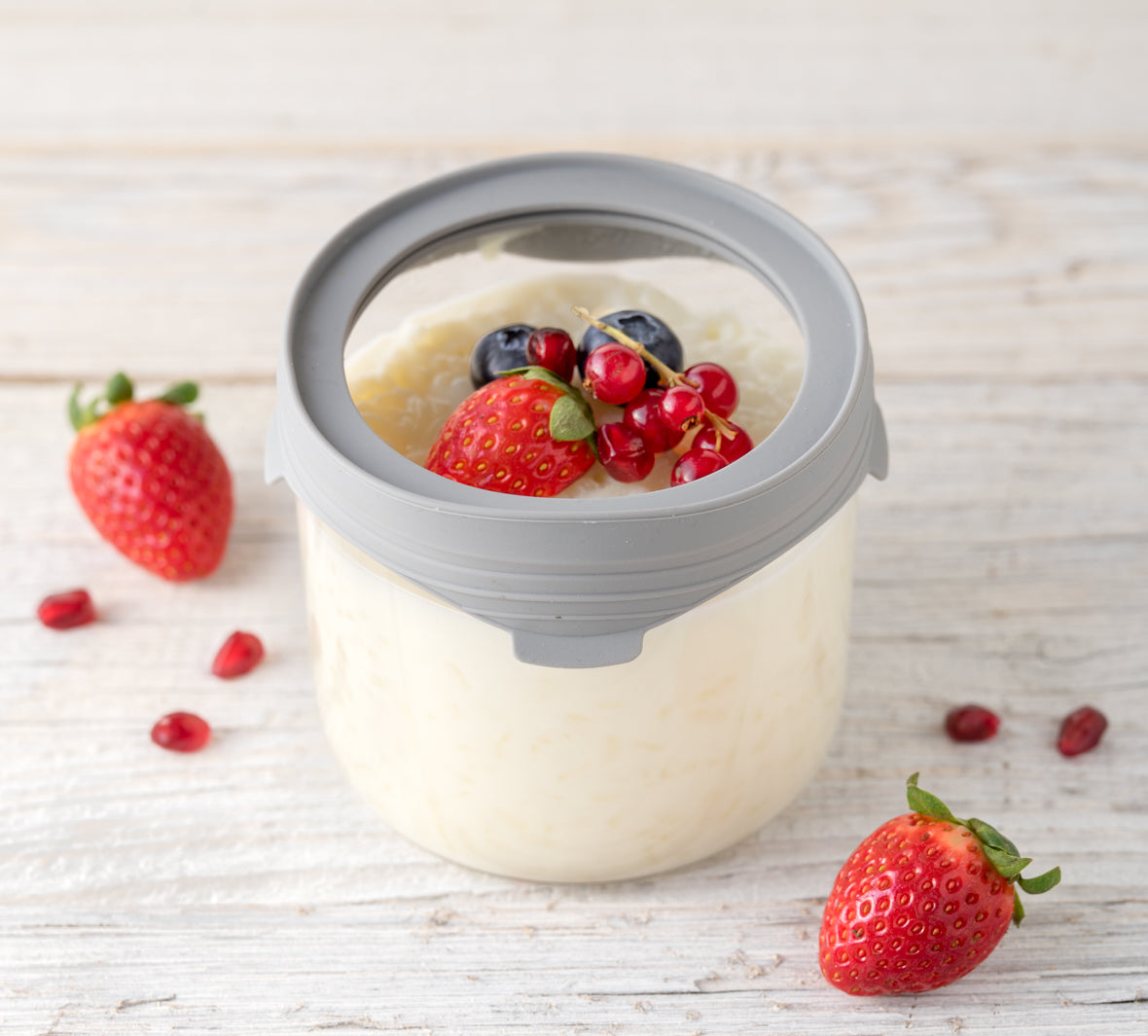 Lekkabox Little Prep - skleněná dózička se skleněným víčkem se silikonovým těsněním 450ml