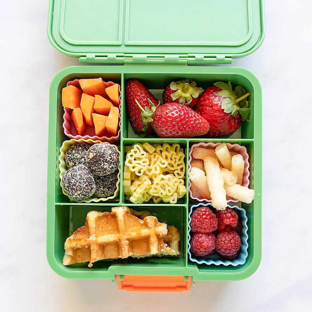 Sada 3 čtverečních silikonových formiček růžová Little Lunch Box Co