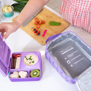 OmieBox hot & cold - Lunchbox s vyjímatelnou termonádobou Fialová švestka