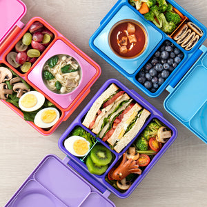 OmieBox hot & cold - Lunchbox s vyjímatelnou termonádobou Fialová švestka