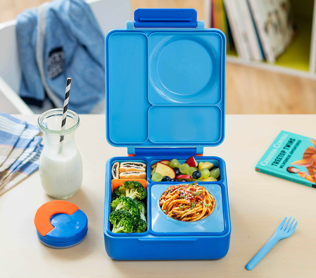 OmieBox hot & cold - Lunchbox s vyjímatelnou termonádobou Modré nebe