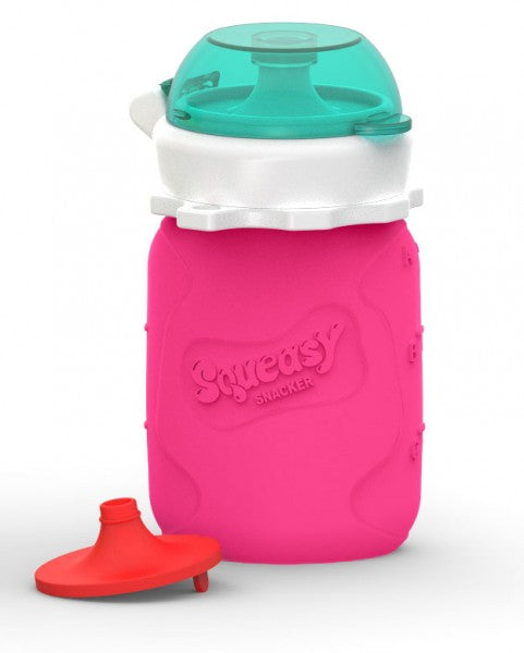 Squeasy Snacker Mini - silikonová kapsička 100ml růžová