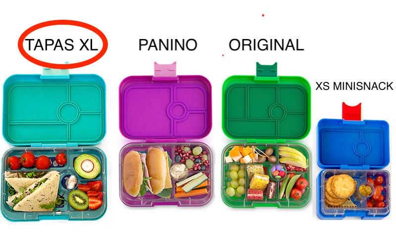 Yumbox XL Tapas 5 oddělení zelená šalvěj