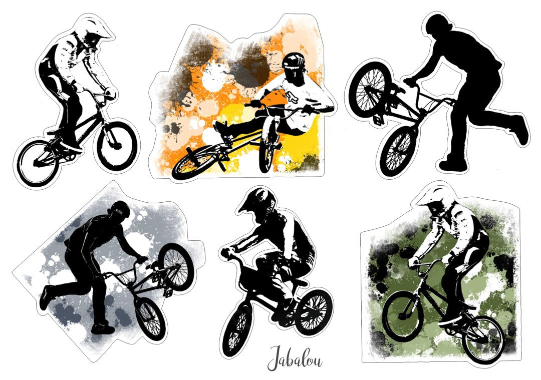Voděodolné nálepky BMX