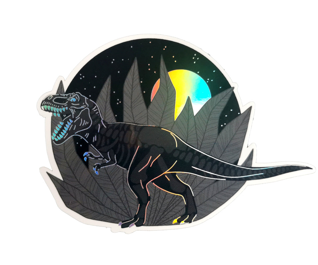 Holografická voděodolná nálepka Dinosaurus