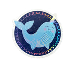 Načíst obrázek do prohlížeče Galerie, Holografická voděodolná nálepka velryba Narval
