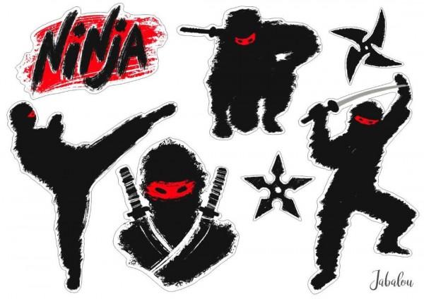 Voděodolné nálepky Ninja