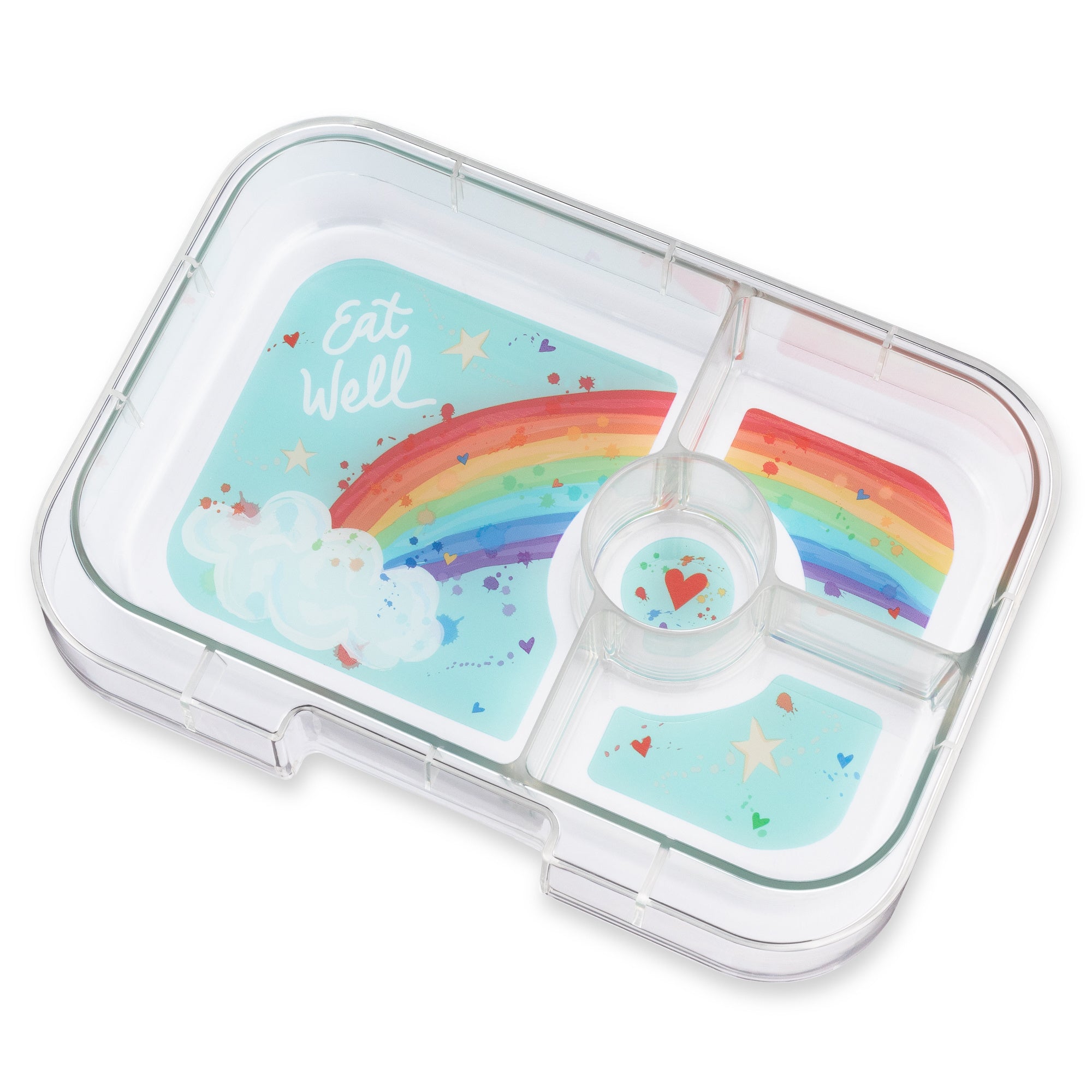 Extra tácek k Yumbox Panino - duha 4 oddělení