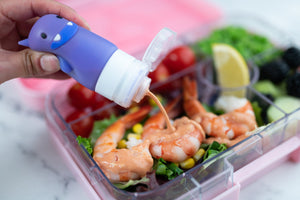 Yumbox Sada 3 silikonových lahviček Veselé příšerky 60ml