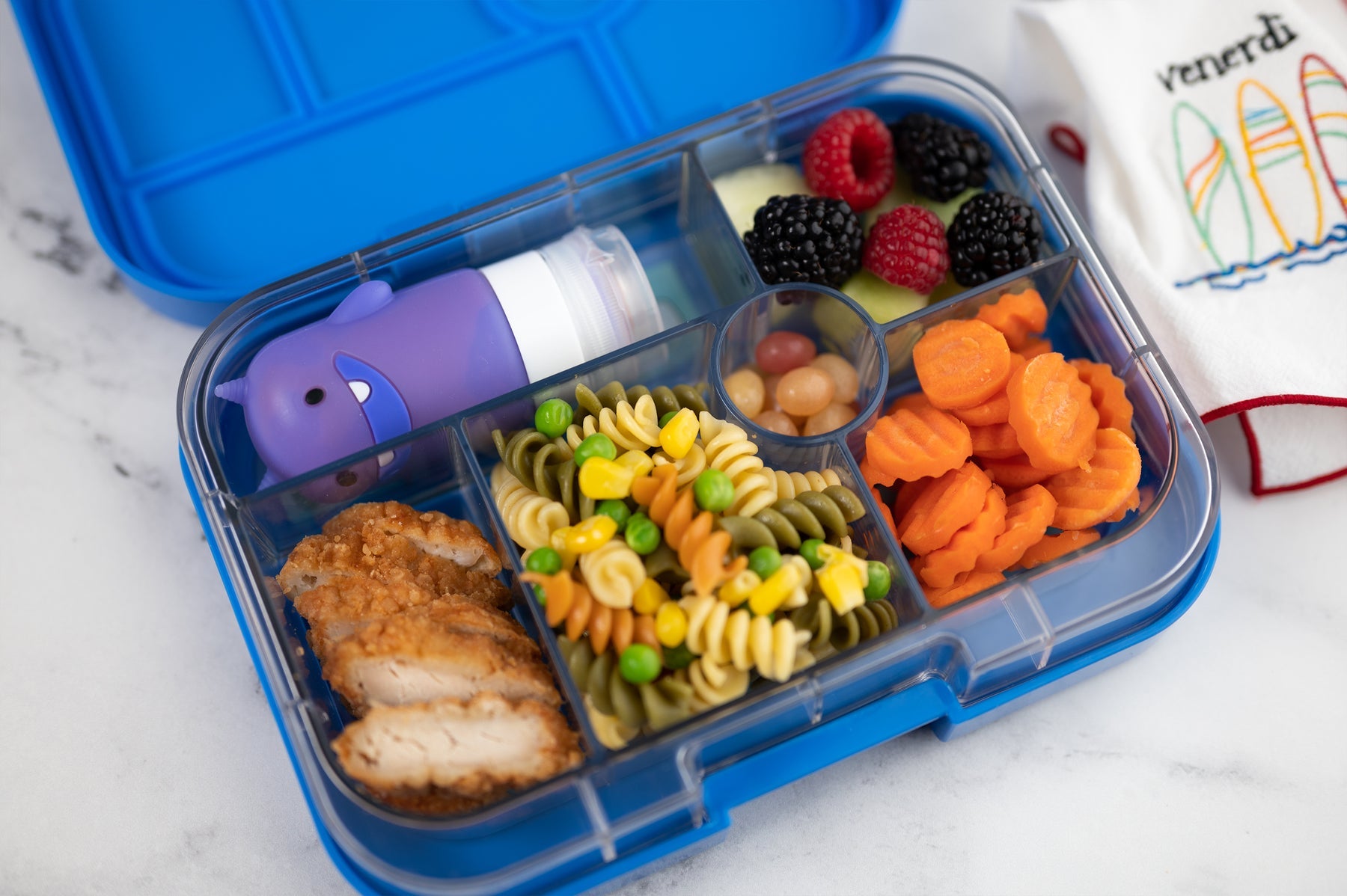 Yumbox Sada 3 silikonových lahviček Veselé příšerky 60ml